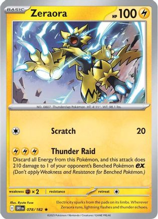 Zeraora 078 - SV10 Destined Rivals Holofoil