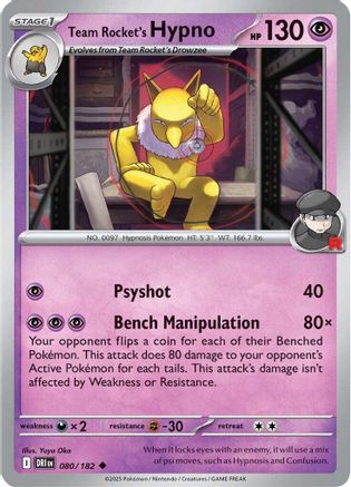 Team Rocket's Hypno 080 - SV10 Destined Rivals