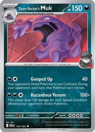 Team Rocket's Muk 124 - SV10 Destined Rivals