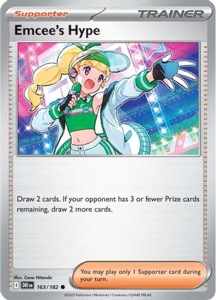 Emcee's Hype 163/182 - SV10 Destined Rivals Reverse Holofoil