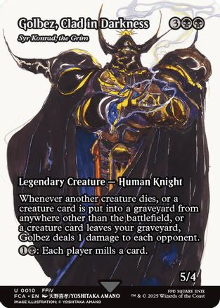 Golbez, Clad in Darkness - Syr Konrad, the Grim (Showcase) (FCA-010) - FINAL FANTASY: Through the Ages Foil - Golden Apple Comics