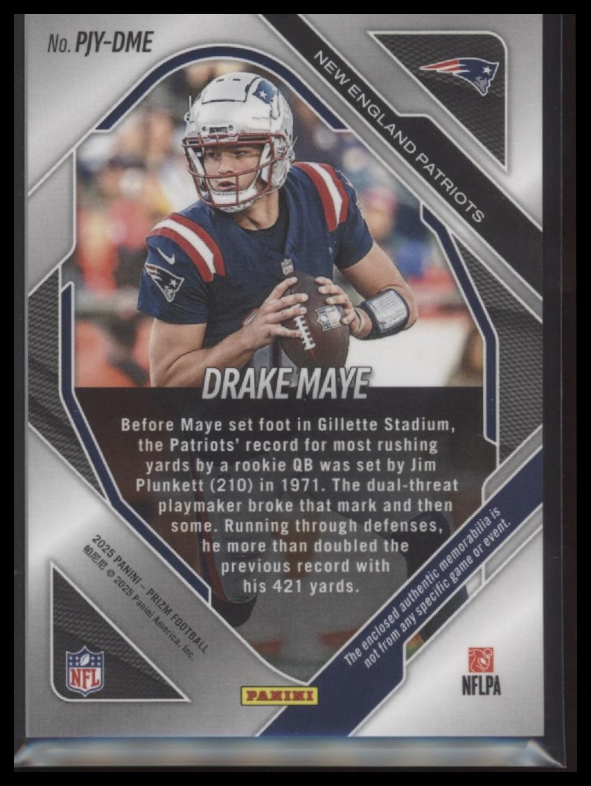 2025 Panini Prizm Premier Jerseys Drake Maye #PJY-DME