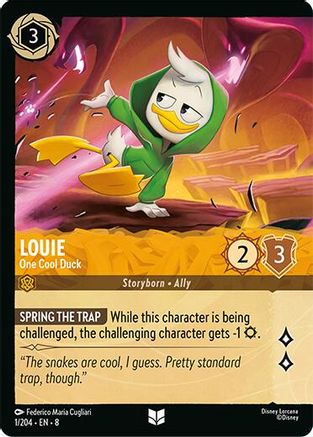 Louie - One Cool Duck (Foil) (1/204) - Reign of Jafar Cold Foil