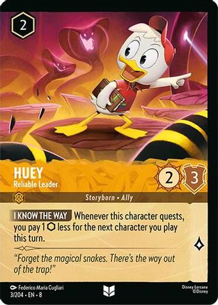 Huey - Reliable Leader (Foil) (3/204) - Reign of Jafar Cold Foil