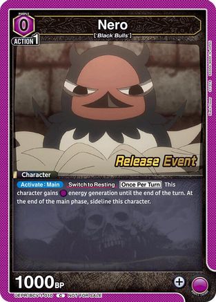 Nero (010) (UEPR/BCV-1-010) - UE08BT Black Clover Release Event Cards