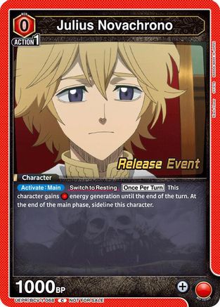 Julius Novachrono (068) (UEPR/BCV-1-068) - UE08BT Black Clover Release Event Cards