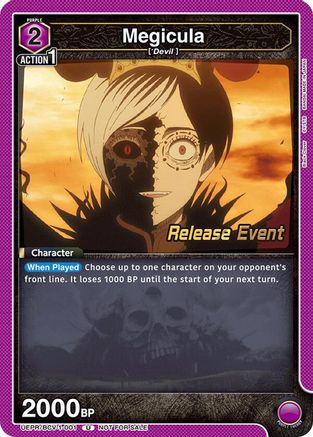 Megicula (UEPR/BCV-1-001) - UE08BT Black Clover Release Event Cards