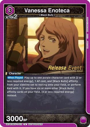Vanessa Enoteca (012) (UEPR/BCV-1-012) - UE08BT Black Clover Release Event Cards