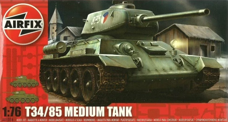 Airfix 1316 1/76 T34/85 Medium Tank