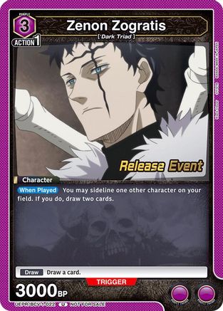 Zenon Zogratis (022) (UEPR/BCV-1-022) - UE08BT Black Clover Release Event Cards