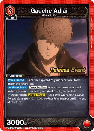 Gauche Adlai (077) (UEPR/BCV-1-077) - UE08BT Black Clover Release Event Cards