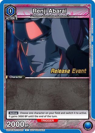 Renji Abarai (025) (UEPR/BLC-2-025) - UEX01BT BLEACH ThousandYear Blood War Vol2 Release Event Cards