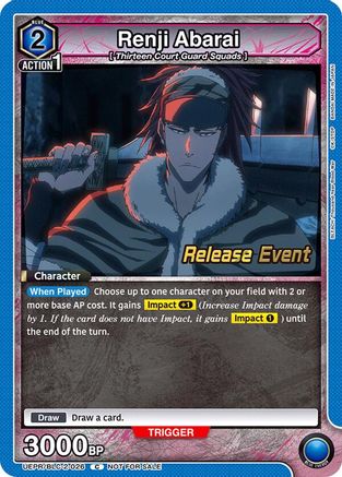 Renji Abarai (026) (UEPR/BLC-2-026) - UEX01BT BLEACH ThousandYear Blood War Vol2 Release Event Cards