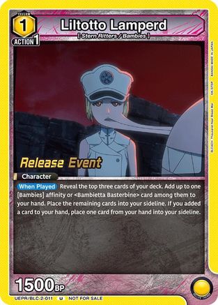 Liltotto Lamperd (UEPR/BLC-2-011) - UEX01BT BLEACH ThousandYear Blood War Vol2 Release Event Cards