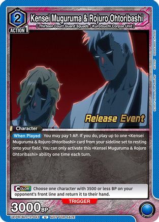 Kensei Muguruma & Rojuro Ohtoribashi (UEPR/BLC-2-043) - UEX01BT BLEACH ThousandYear Blood War Vol2 Release Event Cards