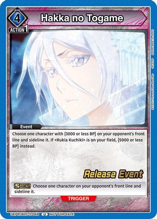 Hakka no Togame (UEPR/BLC-2-048) - UEX01BT BLEACH ThousandYear Blood War Vol2 Release Event Cards