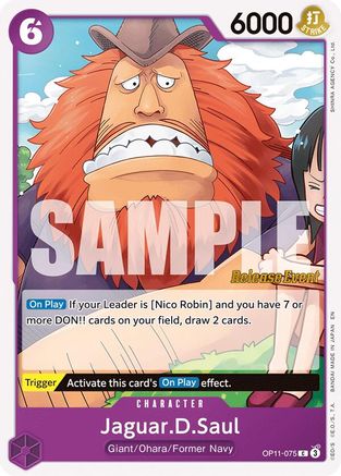 Jaguar.D.Saul (OP11-075) - A Fist of Divine Speed Release Event Cards