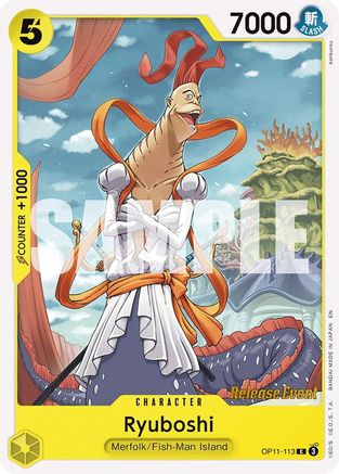 Ryuboshi (OP11-113) - A Fist of Divine Speed Release Event Cards