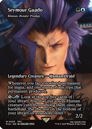 Seymour Guado - Kinnan, Bonder Prodigy (Showcase) (FCA-055) - FINAL FANTASY: Through the Ages / Seymour Guado (Borderless) Foil - Golden Apple Comics