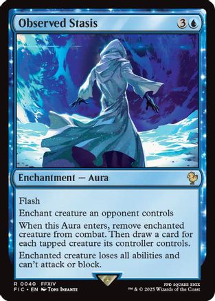 Observed Stasis (Surge Foil) (FIC-040) - Commander: FINAL FANTASY Foil