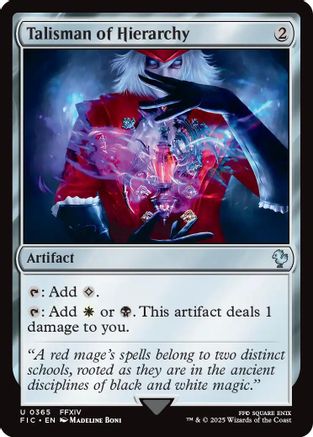 Talisman of Hierarchy (Surge Foil) (FIC-365) - Commander: FINAL FANTASY Foil