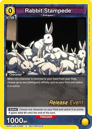 Rabbit Stampede (UEPR/JJK-3-008) - UEX02BT Jujutsu Kaisen Vol2 Release Event Cards