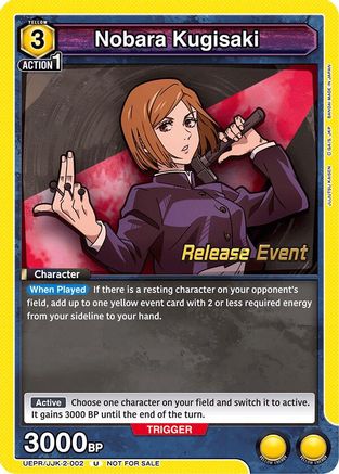 Nobara Kugisaki (002) (UEPR/JJK-2-002) - UEX02BT Jujutsu Kaisen Vol2 Release Event Cards