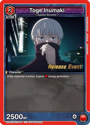 Toge Inumaki (044) (UEPR/JJK-3-044) - UEX02BT Jujutsu Kaisen Vol2 Release Event Cards