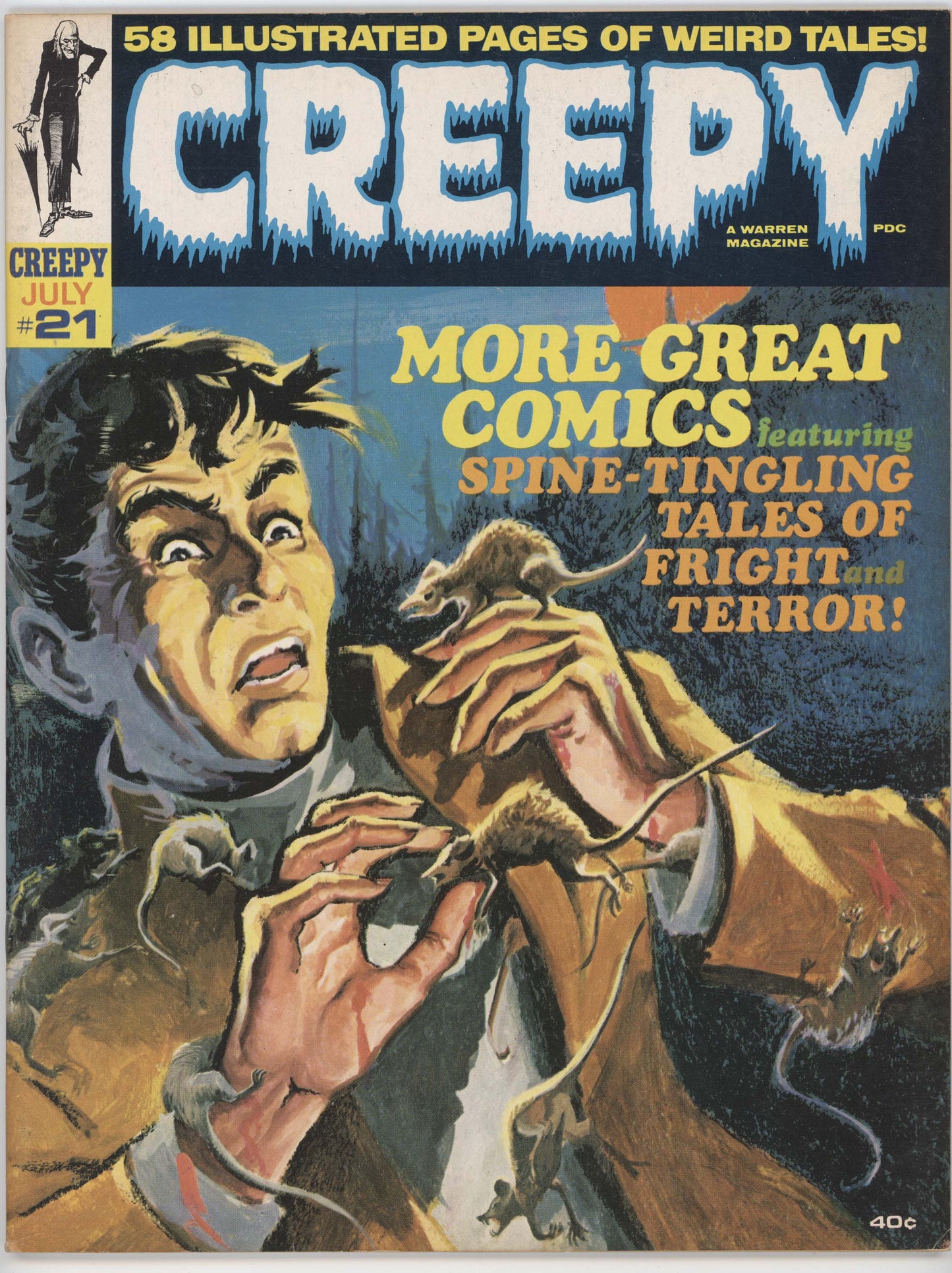 Creepy Magazine 21 Warren 1968 VF Rats Steve Ditko Archie Goodwin