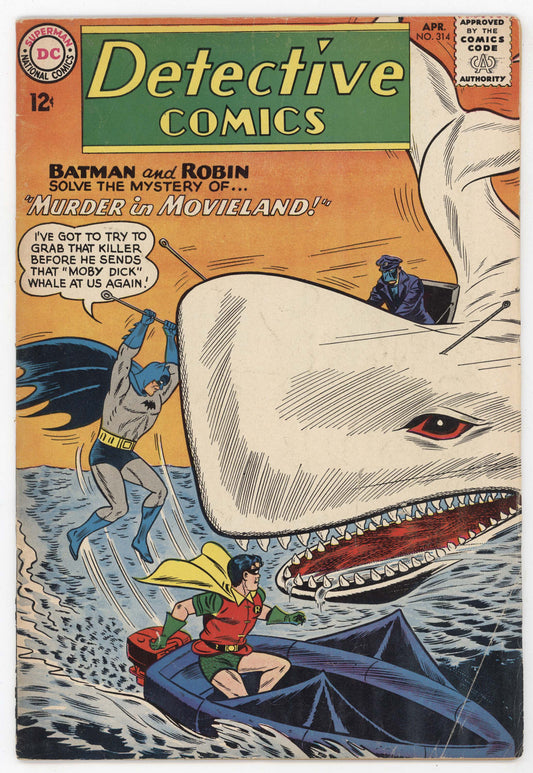 Batman Detective Comics 314 DC 1963 VG FN Sheldon Moldoff Robin Moby Dick White Whale