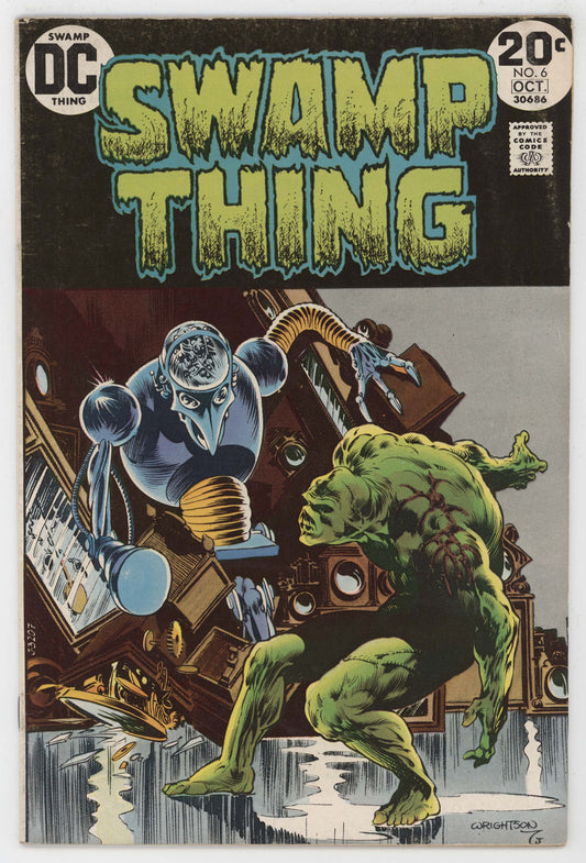 Swamp Thing 6 DC 1973 FN Bernie Wrightson Len Wein