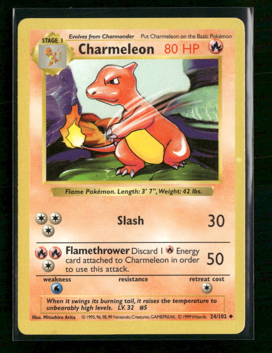 Base Set (Shadowless) Charmeleon #024/102