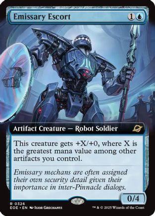 Emissary Escort (Extended Art) (EOE-326) - Edge of Eternities Foil