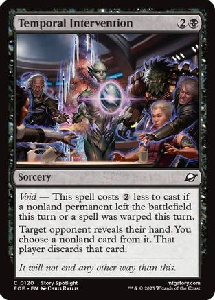 Temporal Intervention (EOE-120) - Edge of Eternities Foil