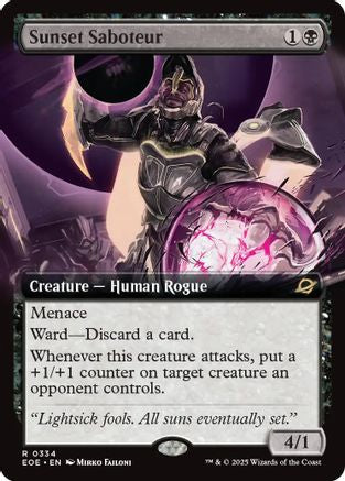 Sunset Saboteur (Extended Art) (EOE-334) - Edge of Eternities