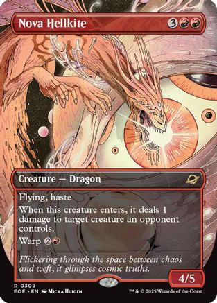 Nova Hellkite (Borderless) (EOE-309) - Edge of Eternities
