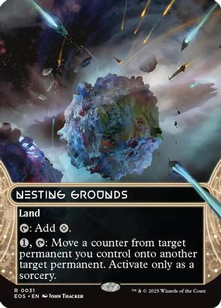 Nesting Grounds (0031) (Borderless) (EOS-031) - Edge of Eternities: Stellar Sights Foil