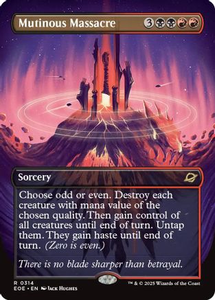 Mutinous Massacre (Borderless) (EOE-314) - Edge of Eternities Foil