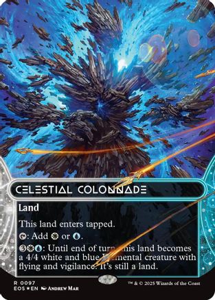 Celestial Colonnade (0097) (Borderless) (Galaxy Foil) (EOS-097) - Edge of Eternities: Stellar Sights Foil - Golden Apple Comics