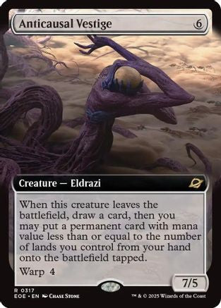 Anticausal Vestige (Extended Art) (EOE-317) - Edge of Eternities Foil