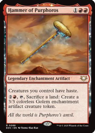 Hammer of Purphoros (EOC-088) - Commander: Edge of Eternities