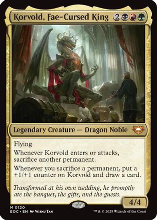 Korvold, Fae-Cursed King (EOC-120) - Commander: Edge of Eternities