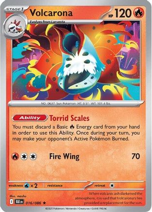 Volcarona 016/086 - SV Black Bolt Holofoil