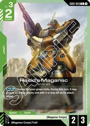 Rasid's Maganac (GD01-043) - Newtype Rising