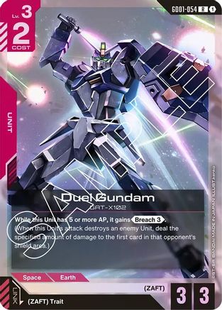 Duel Gundam (GD01-054) - Newtype Rising Holofoil
