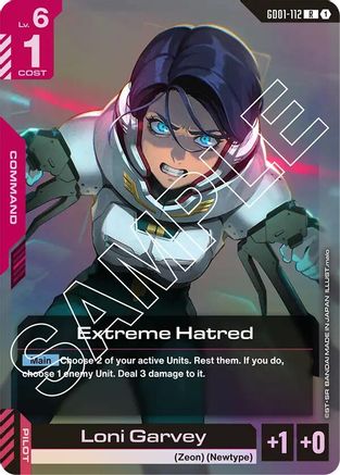 Extreme Hatred (GD01-112) - Newtype Rising Holofoil