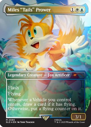 Miles "Tails" Prower (Rainbow Foil) (SLD-2085) - Secret Lair Drop Series Foil