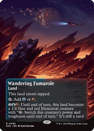 Wandering Fumarole (0090) (Borderless) (EOS-090) - Edge of Eternities: Stellar Sights