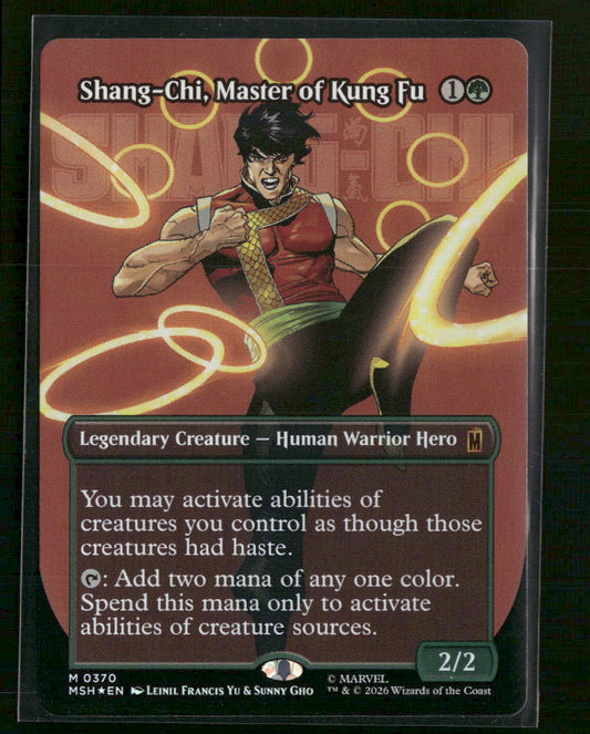 Marvel Super Heroes Shang-Chi, Master of Kung Fu (Borderless) Foil #370