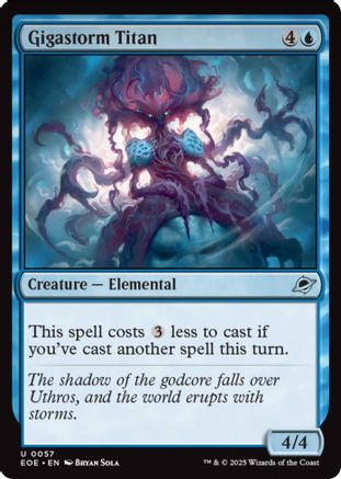 Gigastorm Titan (EOE-057) - Edge of Eternities Foil